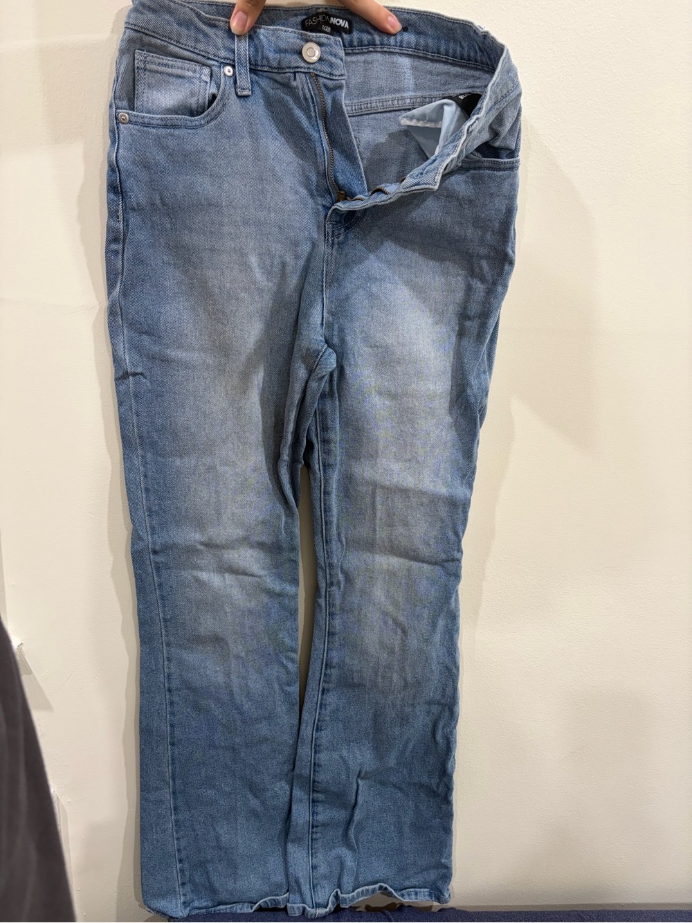 Fashion Nova Light Wash Straight Leg Jeans